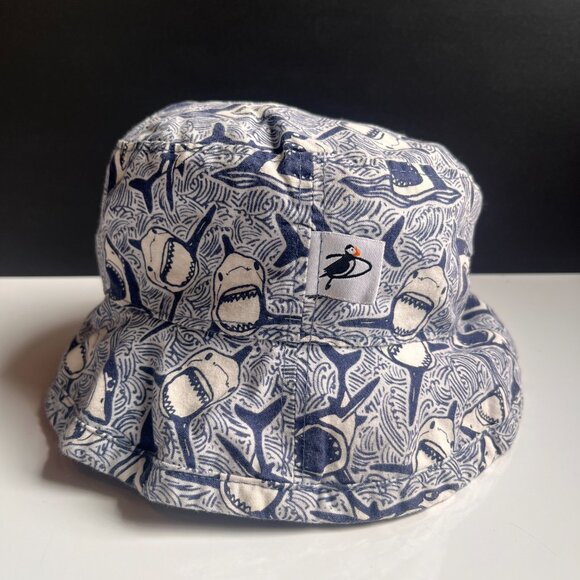 kids shark puffin hat S/P - Picture 2 of 4